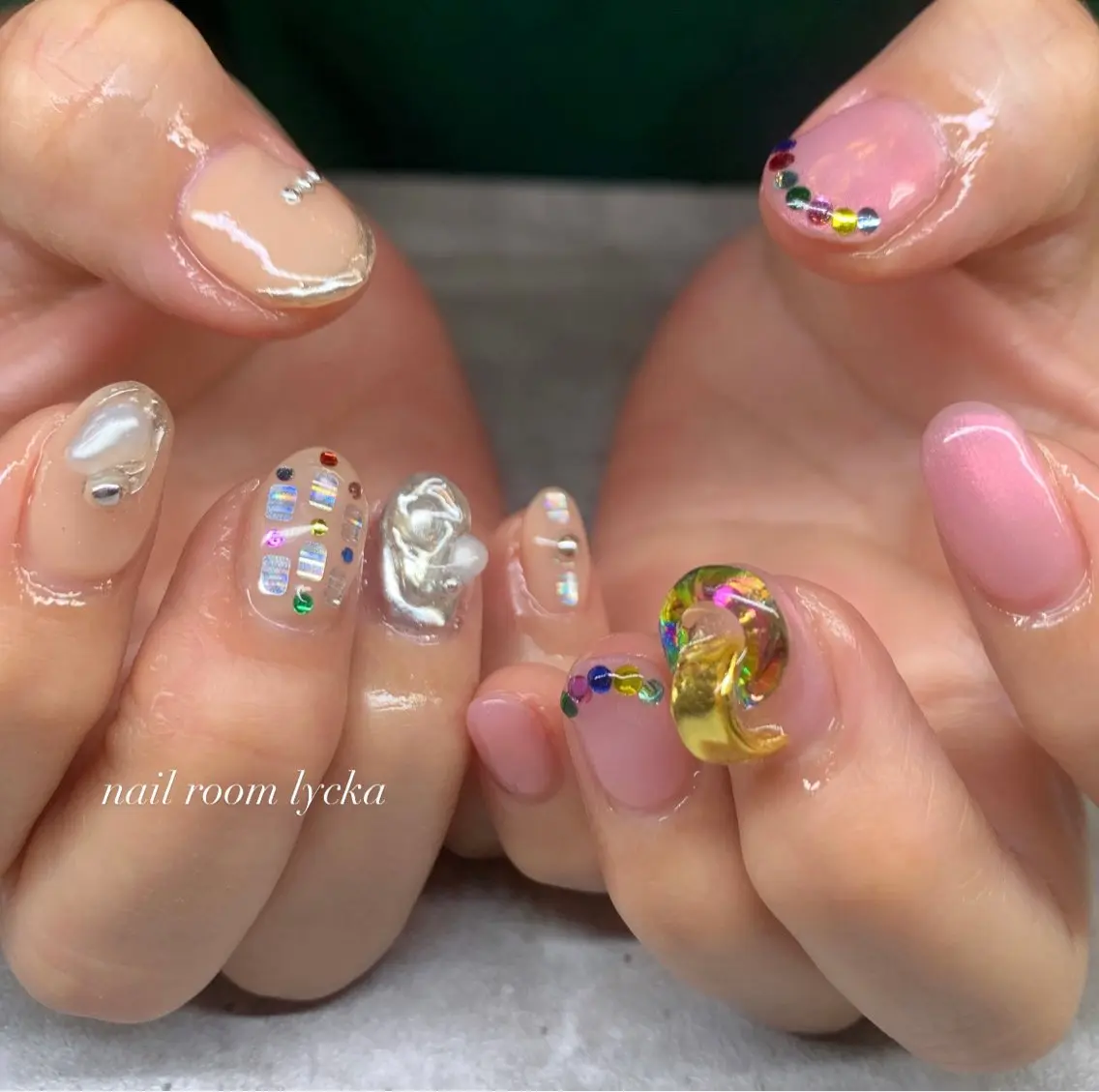 ネイル ネイルルームリッカ 𝐦𝐚𝐲𝐮のネイルデザイン