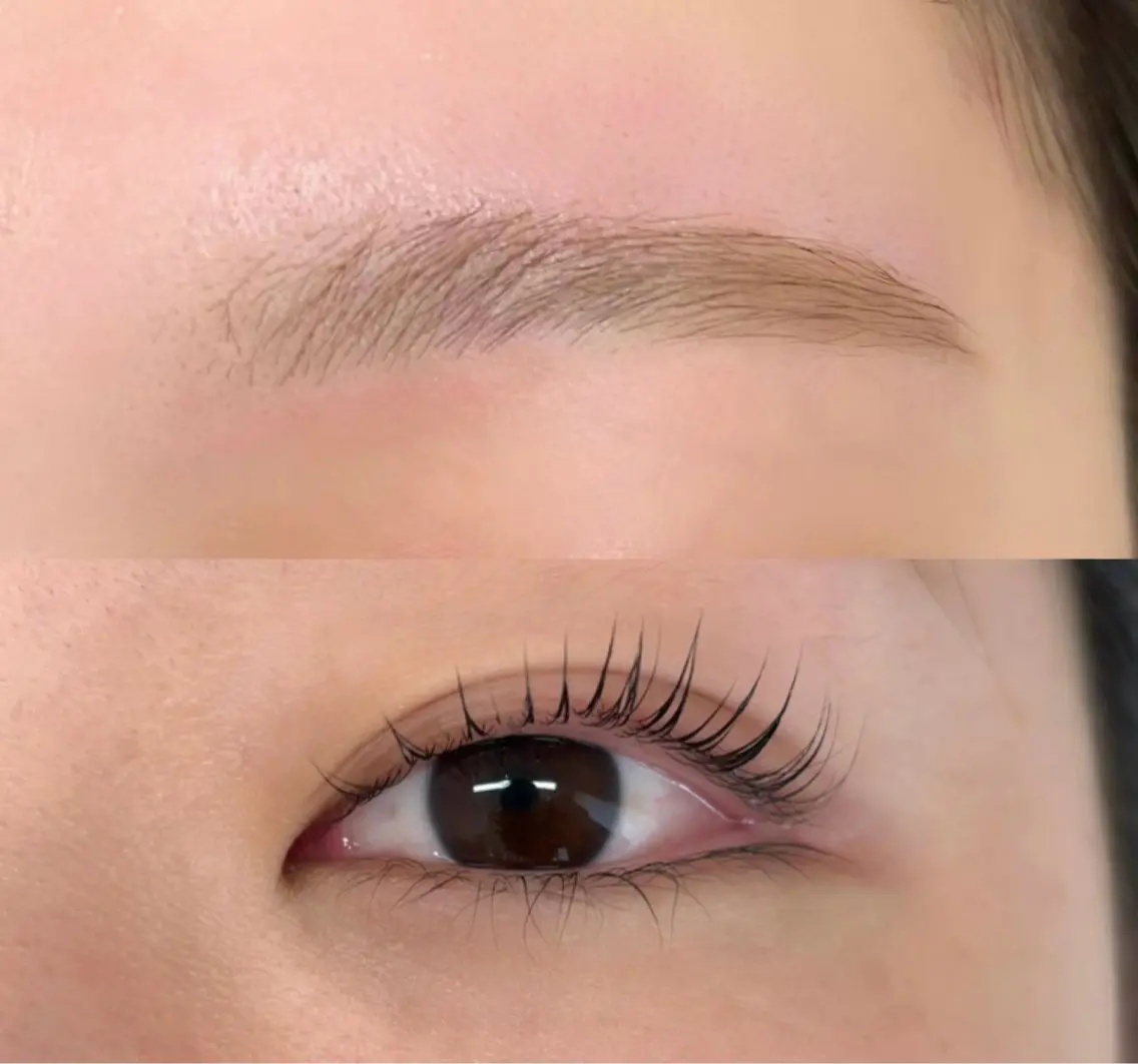 まつげパーマ＆アイブロウWAXセットメニュー🫶🏻✨理想の形へ🫧の写真