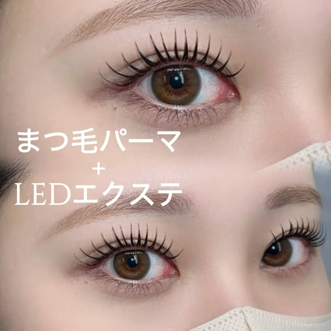 🎀LEDマツエク×まつ毛パーマ🎀(エクパーマ)の写真