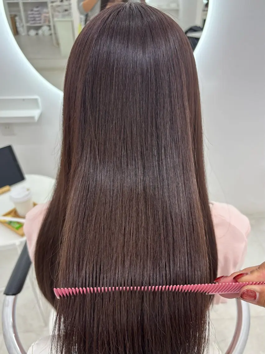 ロング カラー カット ヘアカラー トリートメント 【aini天王寺】 𝐚𝐢𝐫𝐢✂︎のヘアスタイル