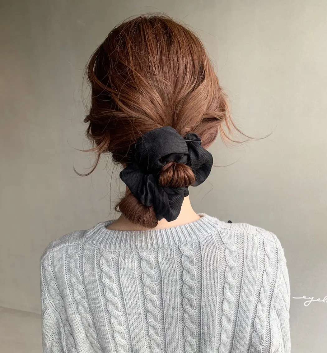セミロング ヘアアレンジ ヘアセット ブリーチ/アレンジ 天満/chihiroのヘアスタイル