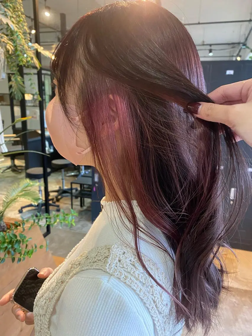 earring color👱🏼‍♀️➕treatment🧴の写真