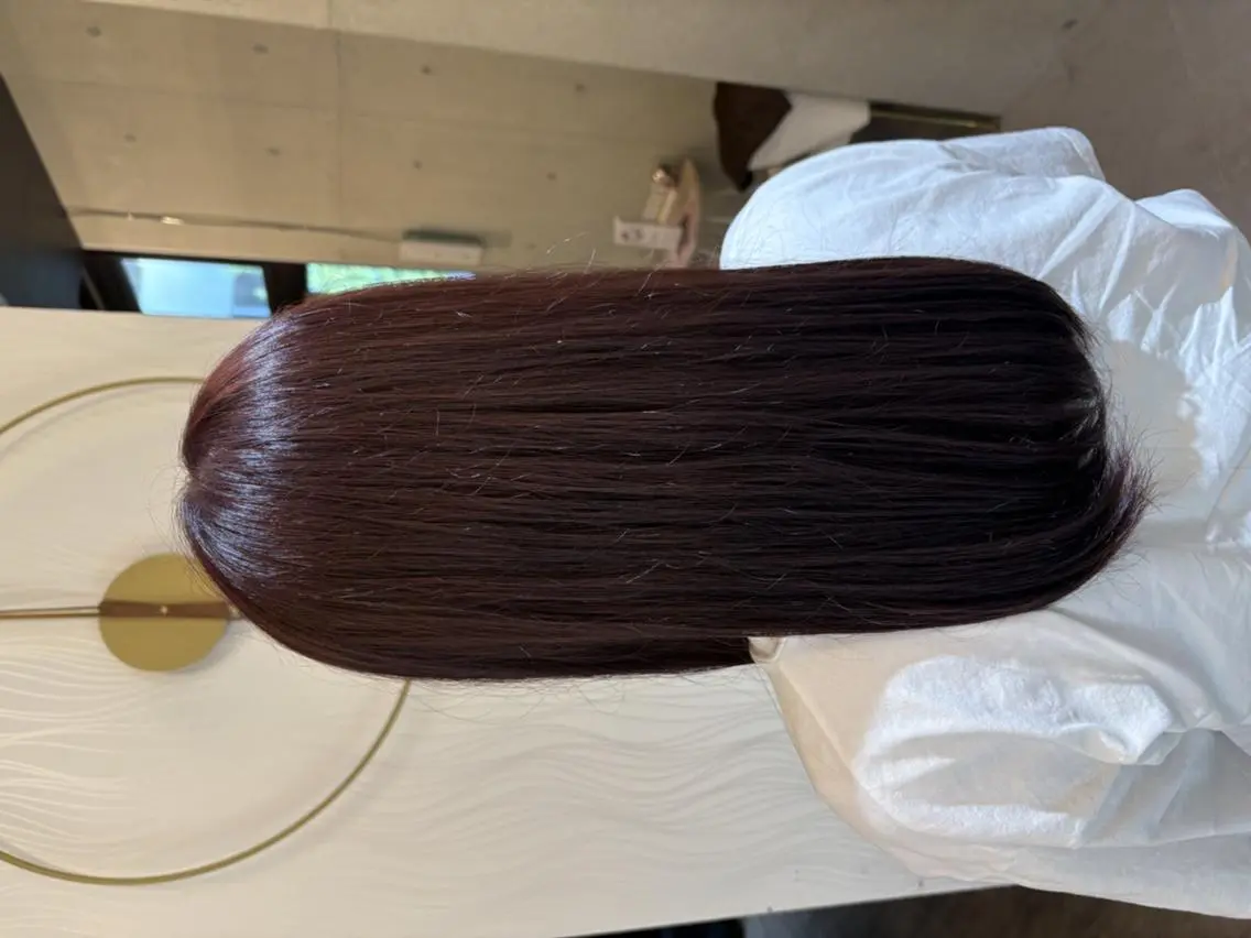 ロング カラー ブラウンカラー ピンクカラー ピンクブラウン ヘアカラー トリートメント ルミエール ブリーチ/ハイトーンのヘアスタイル