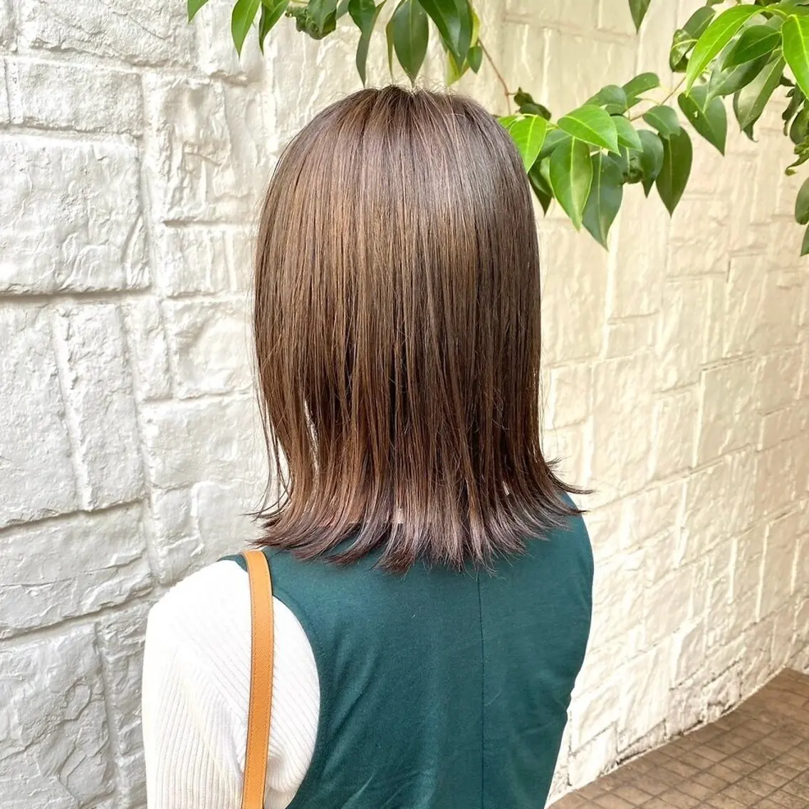 ミディアム カラー カット ヘアカラー トリートメント ヘッドスパ ヘアセット 顔まわりカット/縮毛 /赤み消し/じょうのヘアスタイル