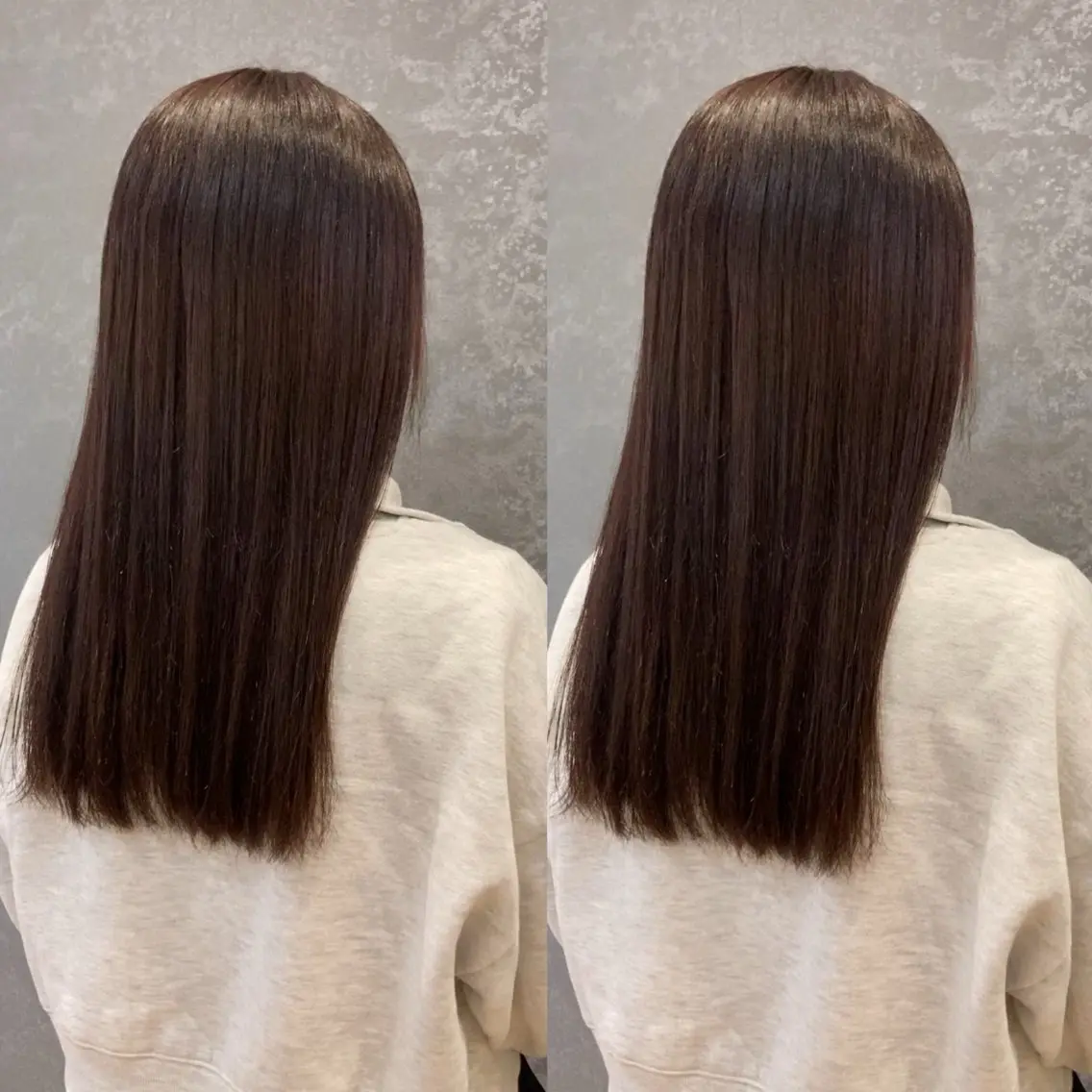 セミロング 縮毛矯正 み うのヘアスタイル