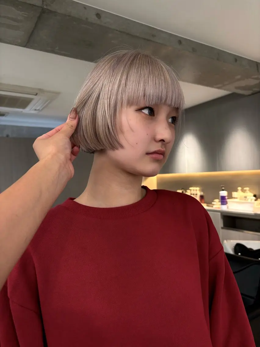 ショート カラー ヘアカラー 🫧透明感カラー/ cinq/ゆり🌺のヘアスタイル