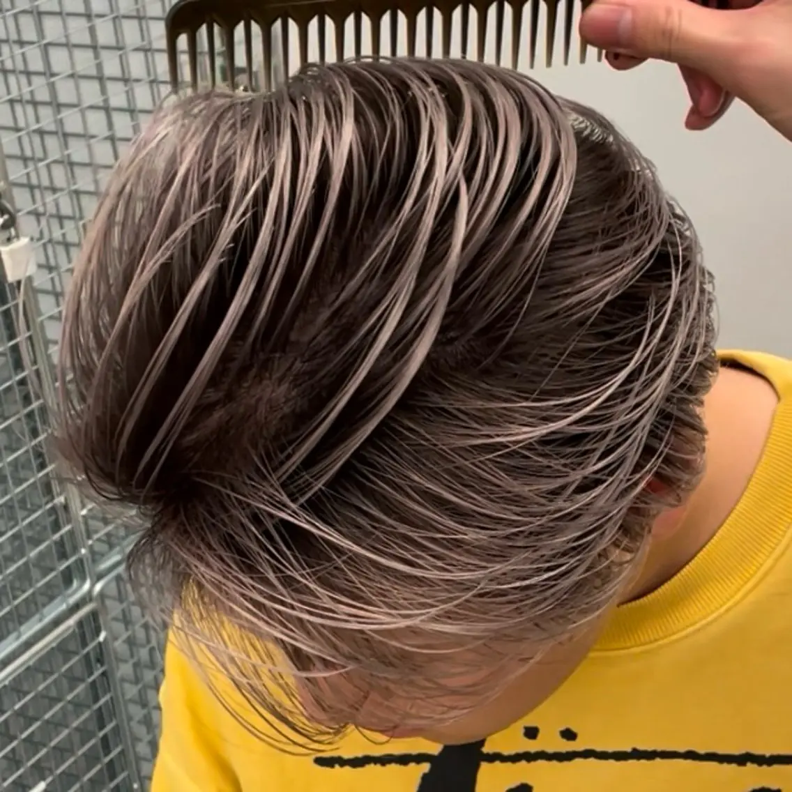 ショート カラー パーマ ヘアアレンジ メンズ メンズパーマ 🌫デザインカラーのヘアスタイル
