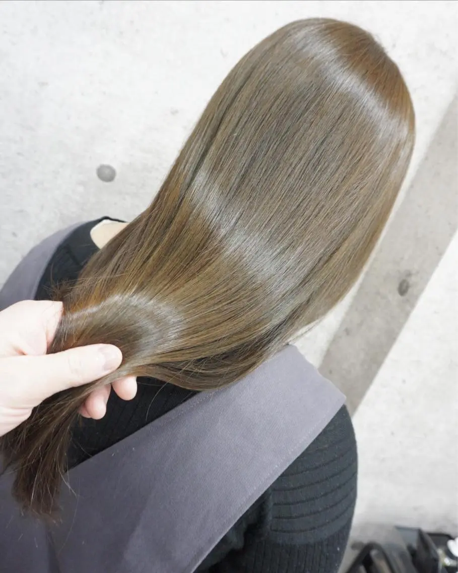 【✨極上の超艶髪コース♪✨】カット＋高級セラム輝艶カラー＋PROSILK4stepTR【3回目以降＋1100】の写真
