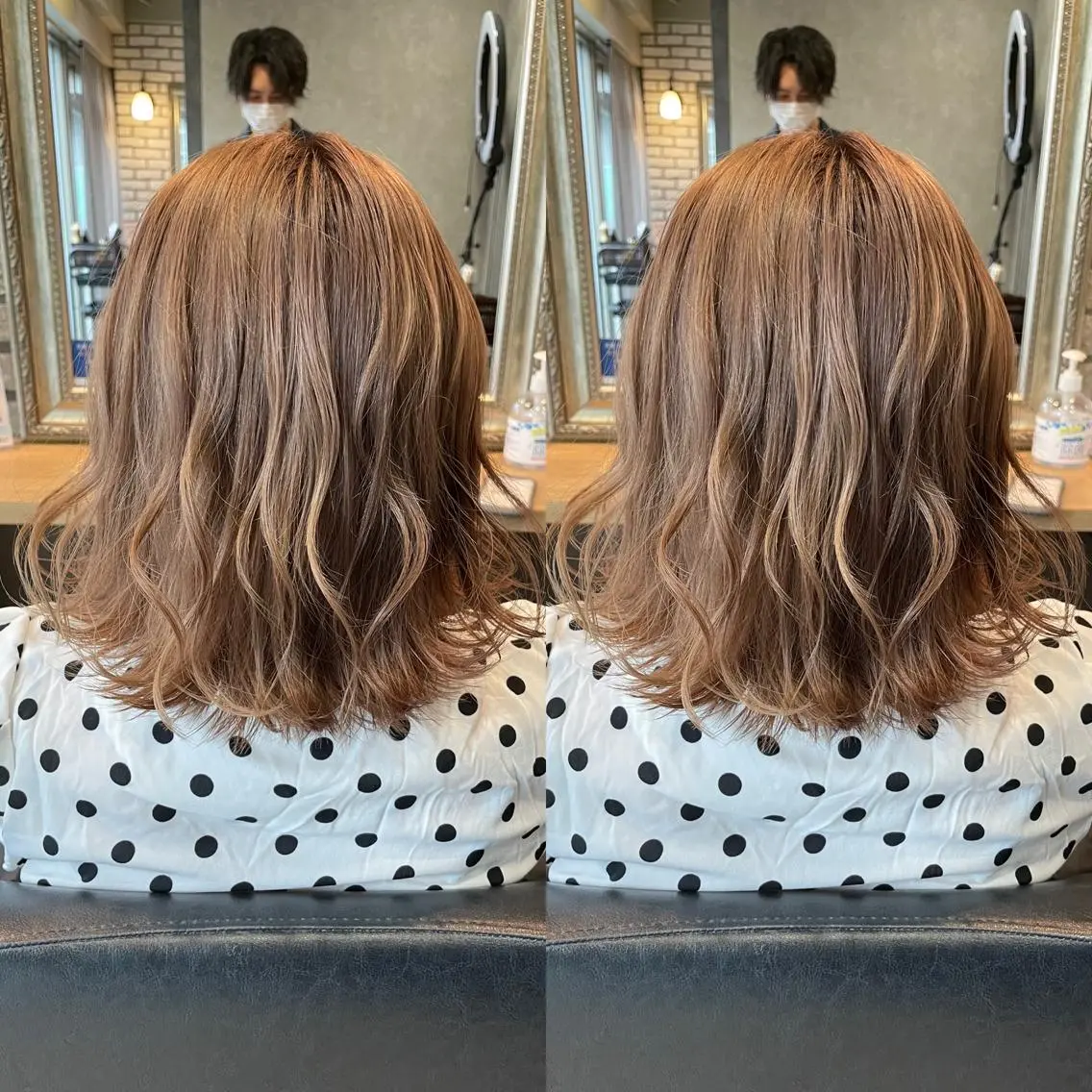 ミディアム カラー 美髪整形✨髪質改善 ✨中村弘仁/チーフのヘアスタイル