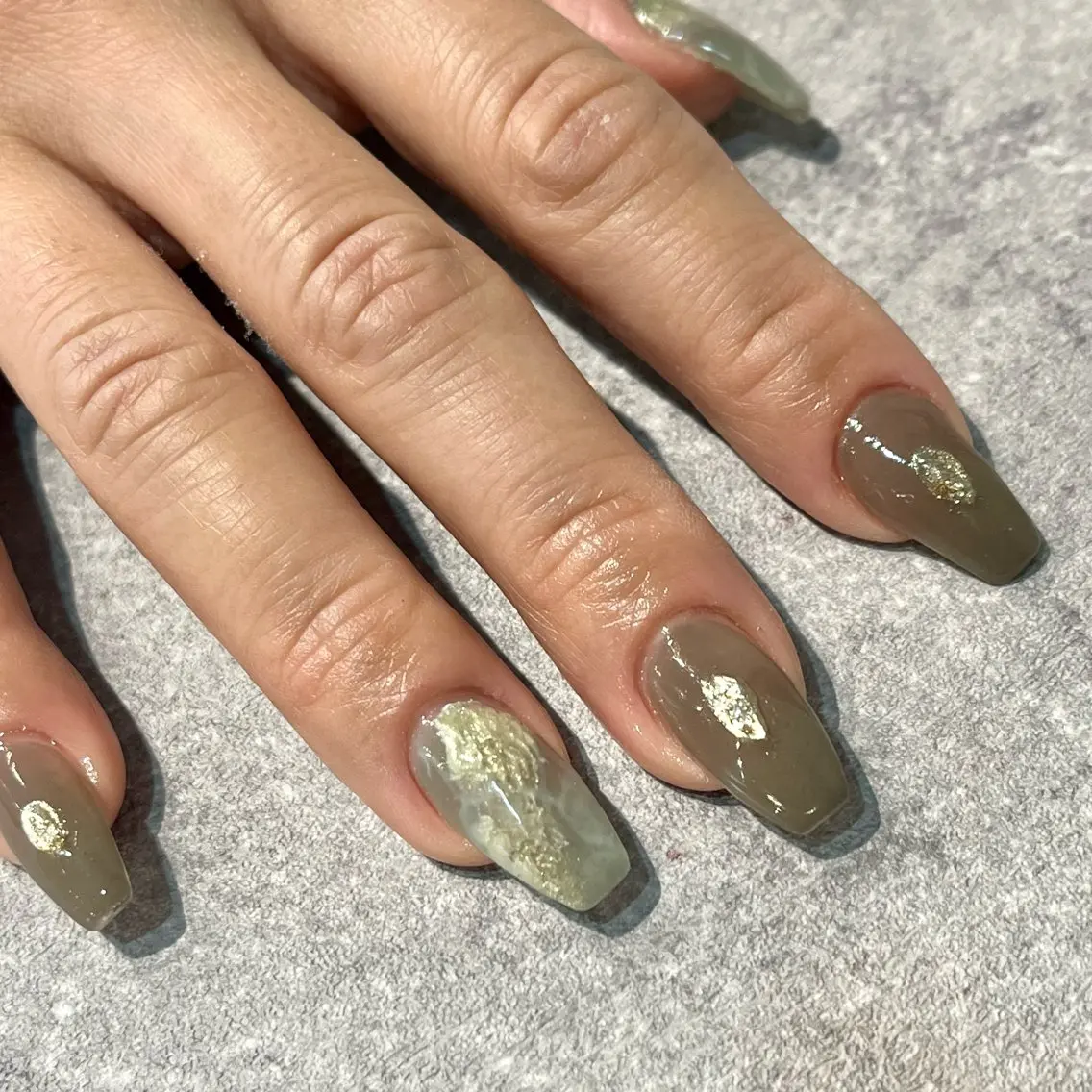 ネイル 大理石ネイル(マーブル) nail room Hotori.のネイルデザイン