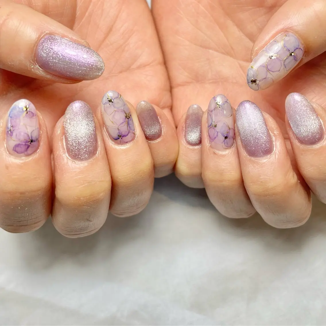 ネイル フラワーネイル ハンドネイル Reflection marikoのネイルデザイン