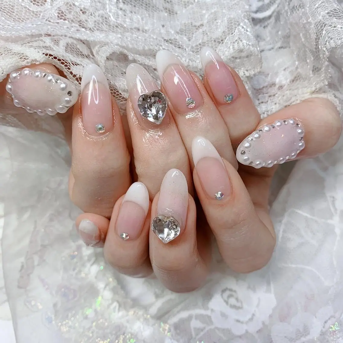 ネイル ロングネイル ハンドネイル La neige* yuki 🐩🌙のネイルデザイン