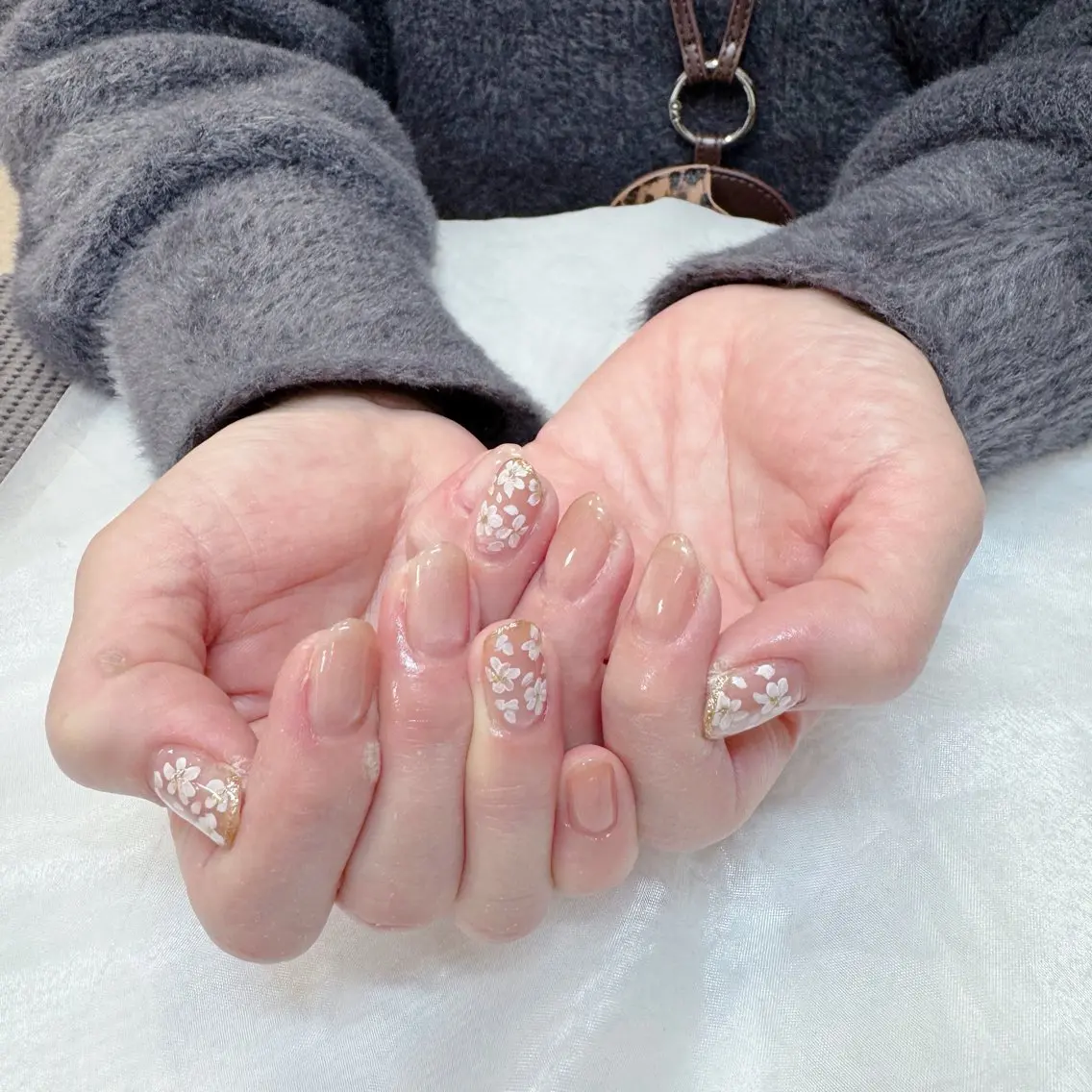 ネイル フラワーネイル 氷ネイル・うるうるネイル マグネットネイル maruyasu. yのネイルデザイン