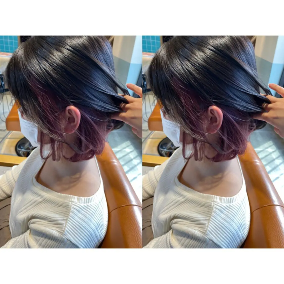 カラー ピンクカラー 🩵盛れる顔周りヘア EMI🩵のヘアスタイル