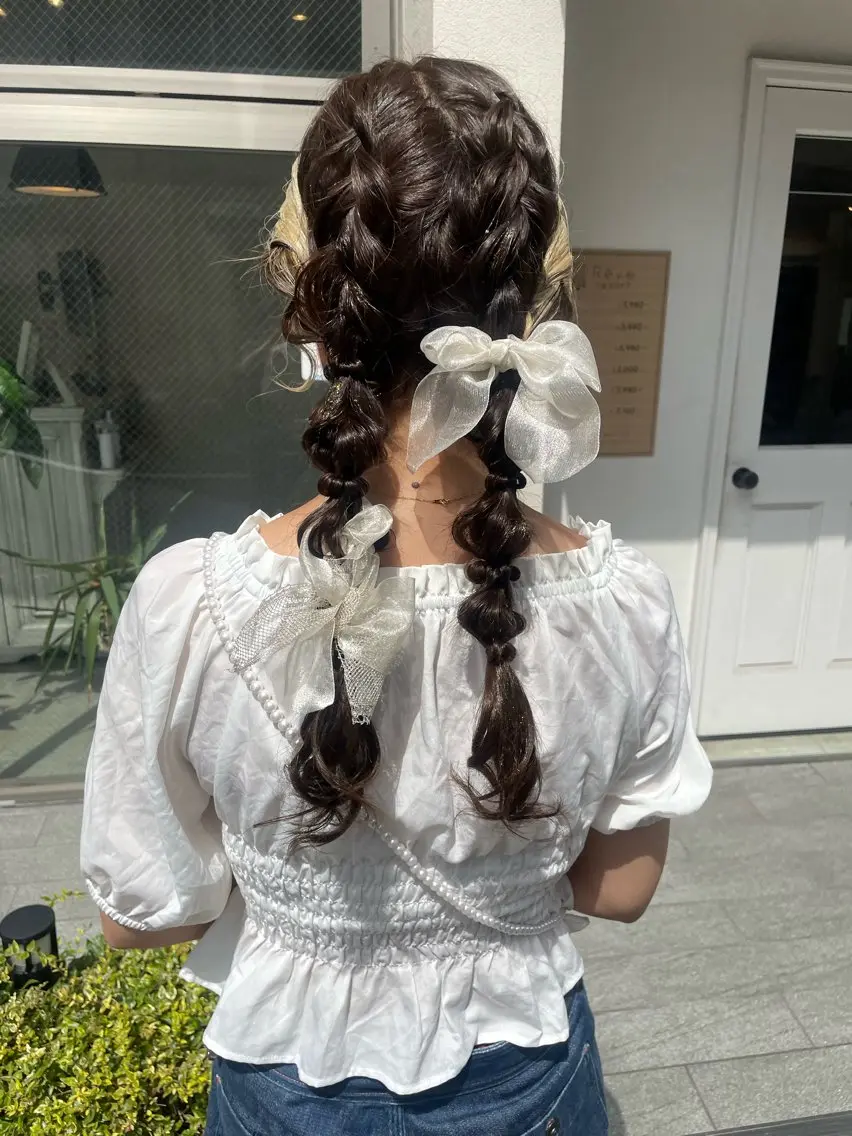 ヘアアレンジ ヘアセット 美髪× ヘアセット✨Araiのヘアスタイル