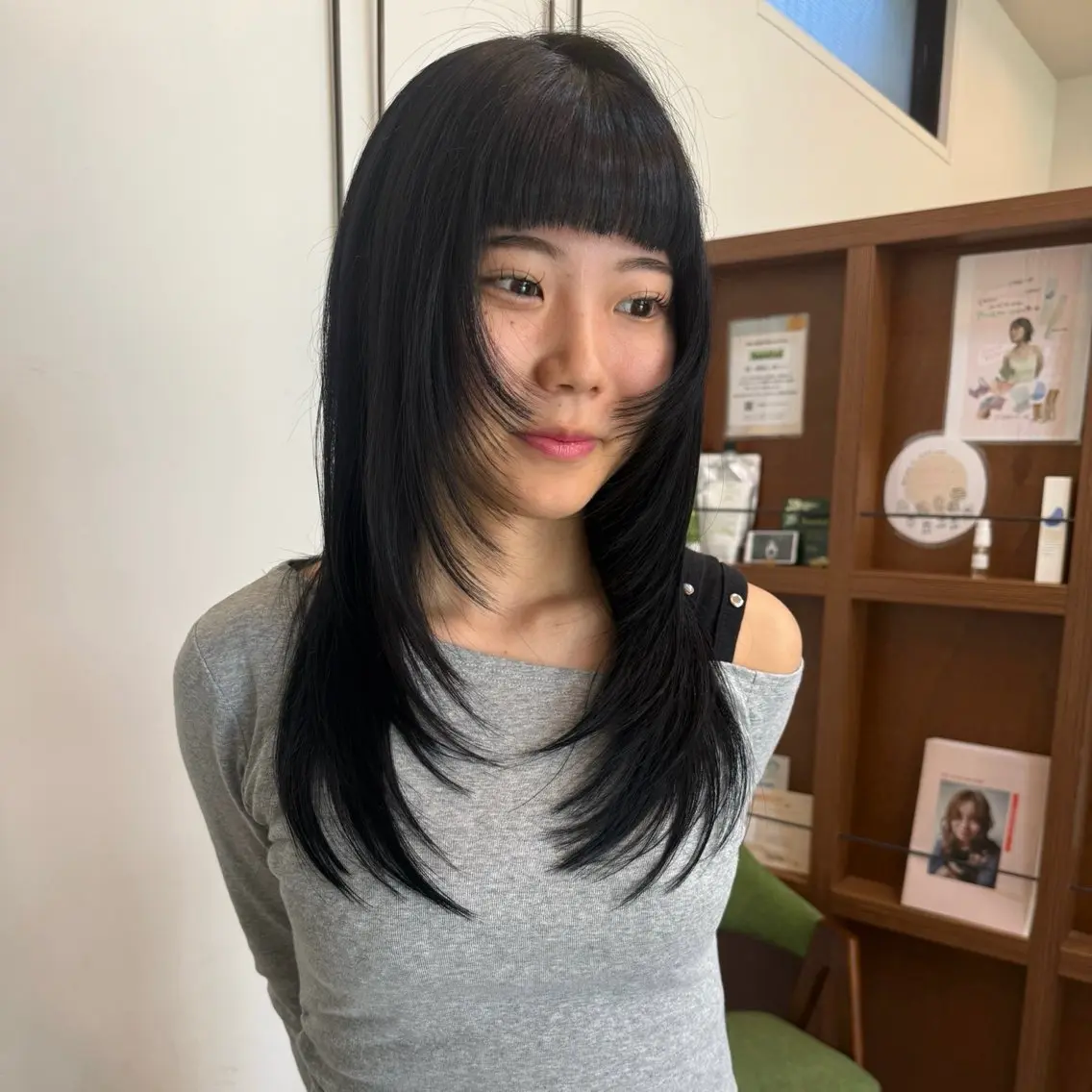 ロング 韓国風ヘア shin enom yuukaのヘアスタイル