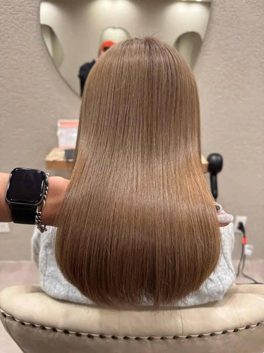 質感再整カラー+システムトリートメントの写真
