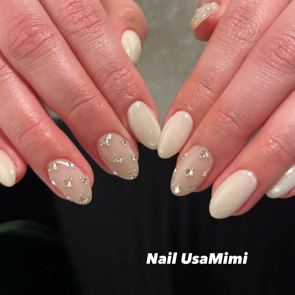 ネイル アートネイル ジェルネイル パラジェル ピンク ハンドネイル 本町ネイルNail UsaMimiのネイルデザイン