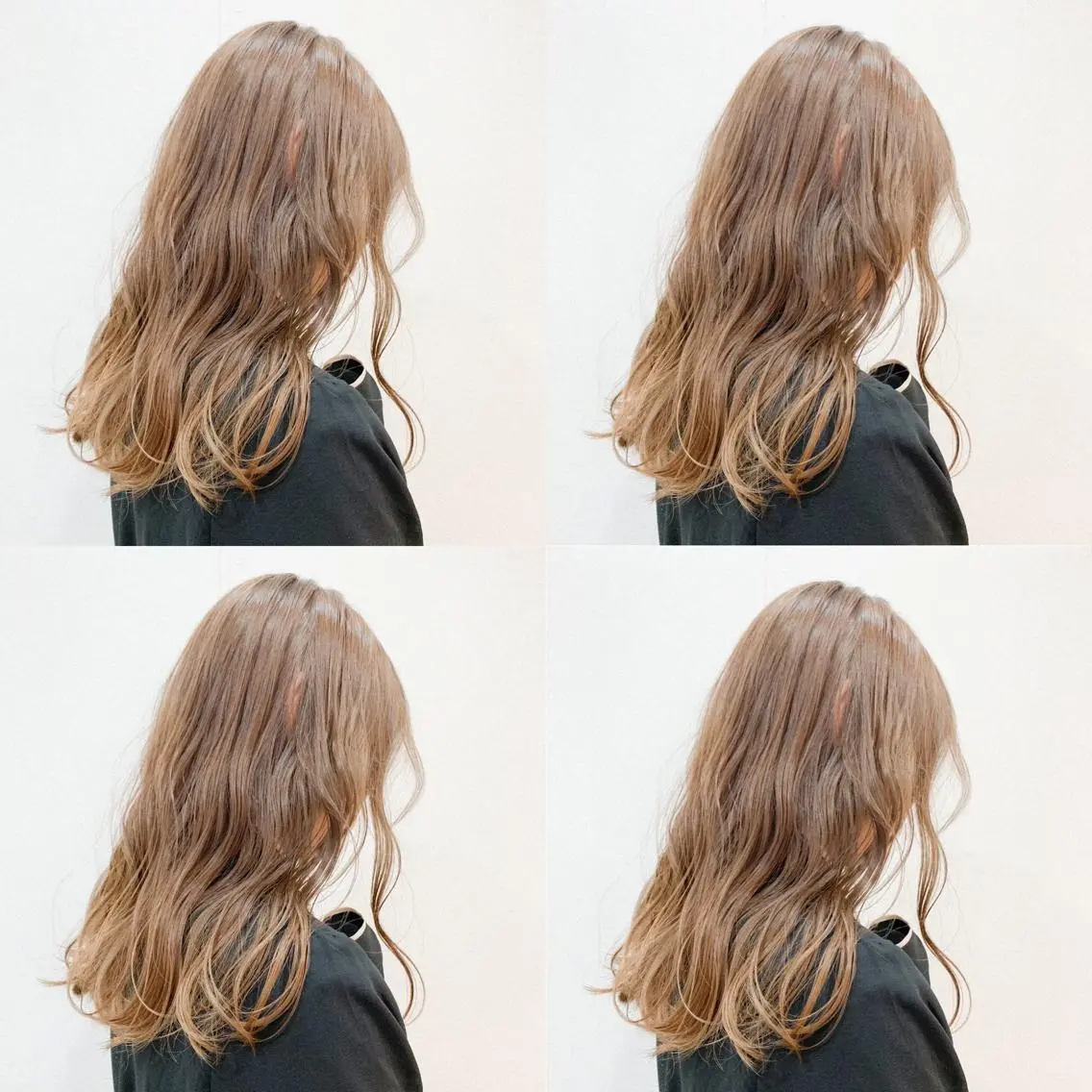 ロング カラー ヘアアレンジ アッシュ アッシュグレー ベージュカラー 黒髪 ブリーチ メンズスタイル ly本厚木のヘアスタイル
