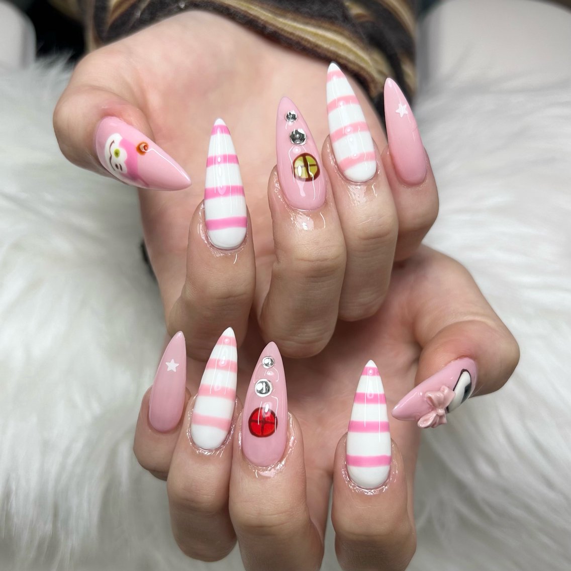 ネイル 長さ出し ジェルネイル スカルプネイル ネイルチップ xinh nailsのネイルデザイン