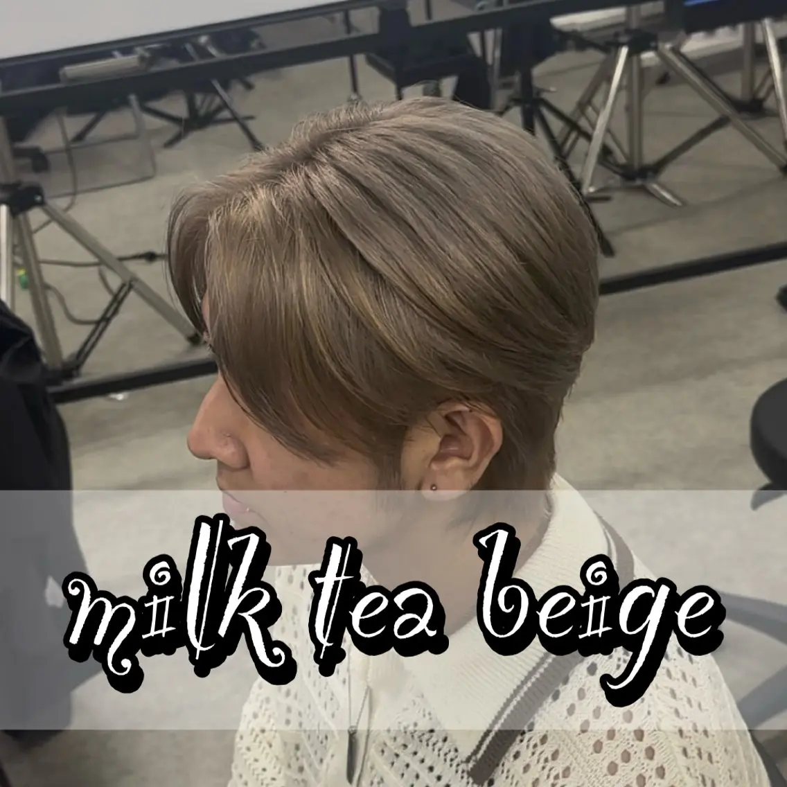 カラー メンズ カット ヘアカラー トリートメント メンズ特化🥀 ハイトーン🥀韓国系のヘアスタイル