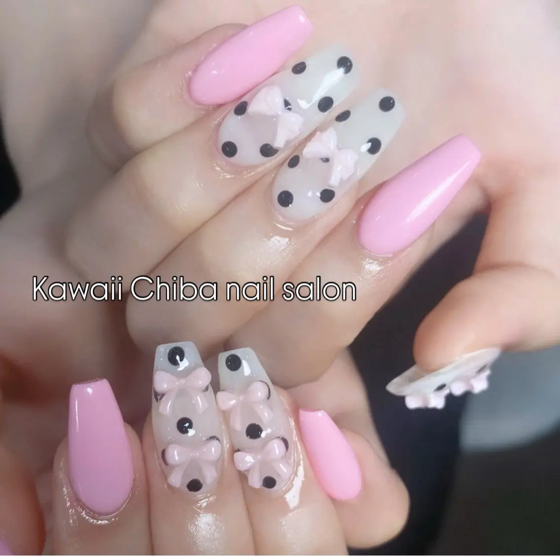 ネイル 長さ出し フレンチネイル ジェルネイル ガーリー 韓国ネイル Kawaii Chiba nailのネイルデザイン