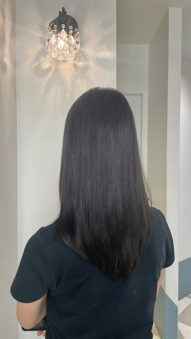 ミディアム カラー ベージュカラー いさと🩵ᩚ 表参道美容室のヘアスタイル