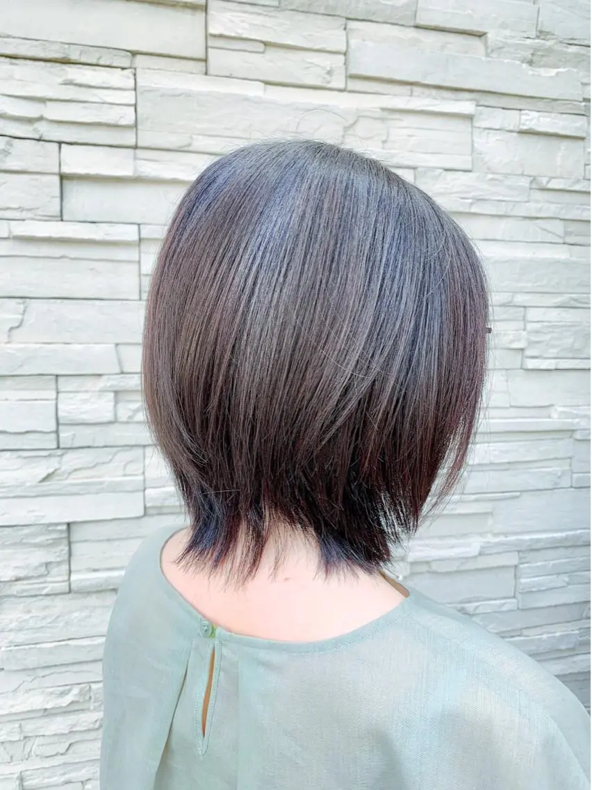 柔らかく透明感のある髪に簡単になれる!カット+イルミナカラーの写真