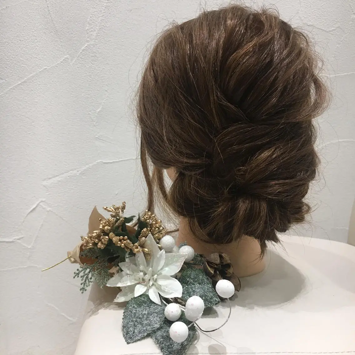 ロング ヘアアレンジ ヘアセット ミドウチ アヤカのヘアスタイル