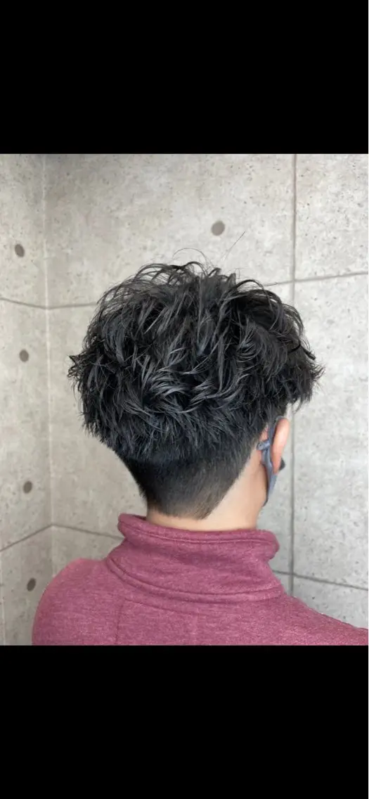メンズカットパーマの写真