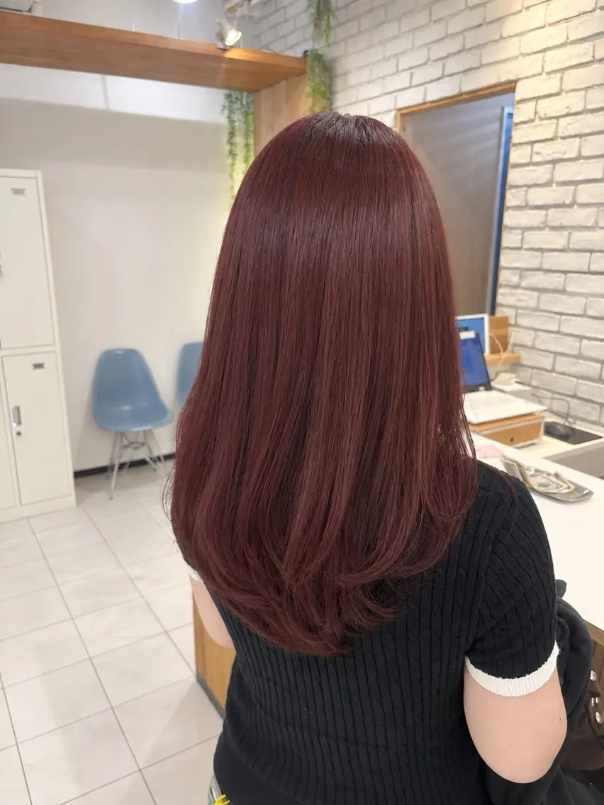 セミロング カット ヘアカラー トリートメント レイヤー/透明感 カラー/ユウカのヘアスタイル