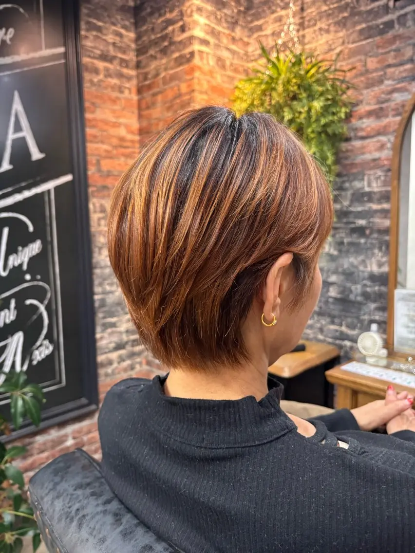 ショート ダメージレス縮毛矯正 カット//あさみ🌈のヘアスタイル