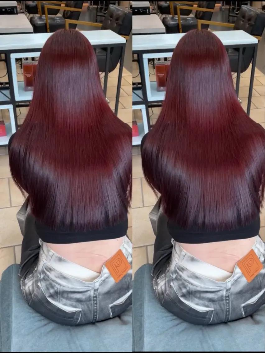 ロング カラー ブリーチ ブリーチなしカラー ヘアカラー トリートメント 🍒暖色🍒ブリーチ なしカラー/たくみ。のヘアスタイル
