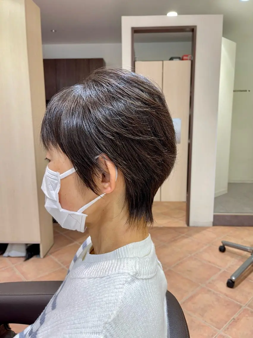 ショート パーマ カット パーマ ☘️お悩み解決☘️ 岡部恒輝のヘアスタイル