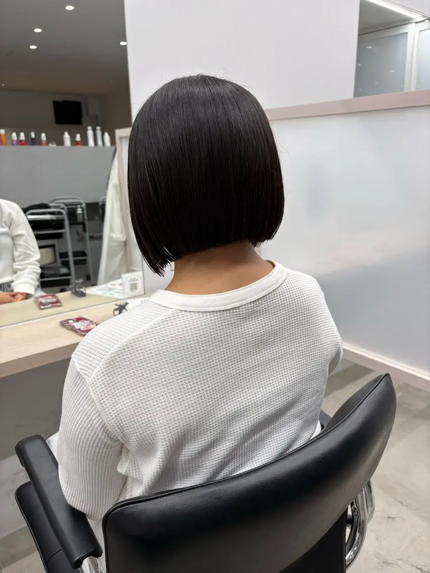 ショート ボブ 濵﨑 未桜のヘアスタイル