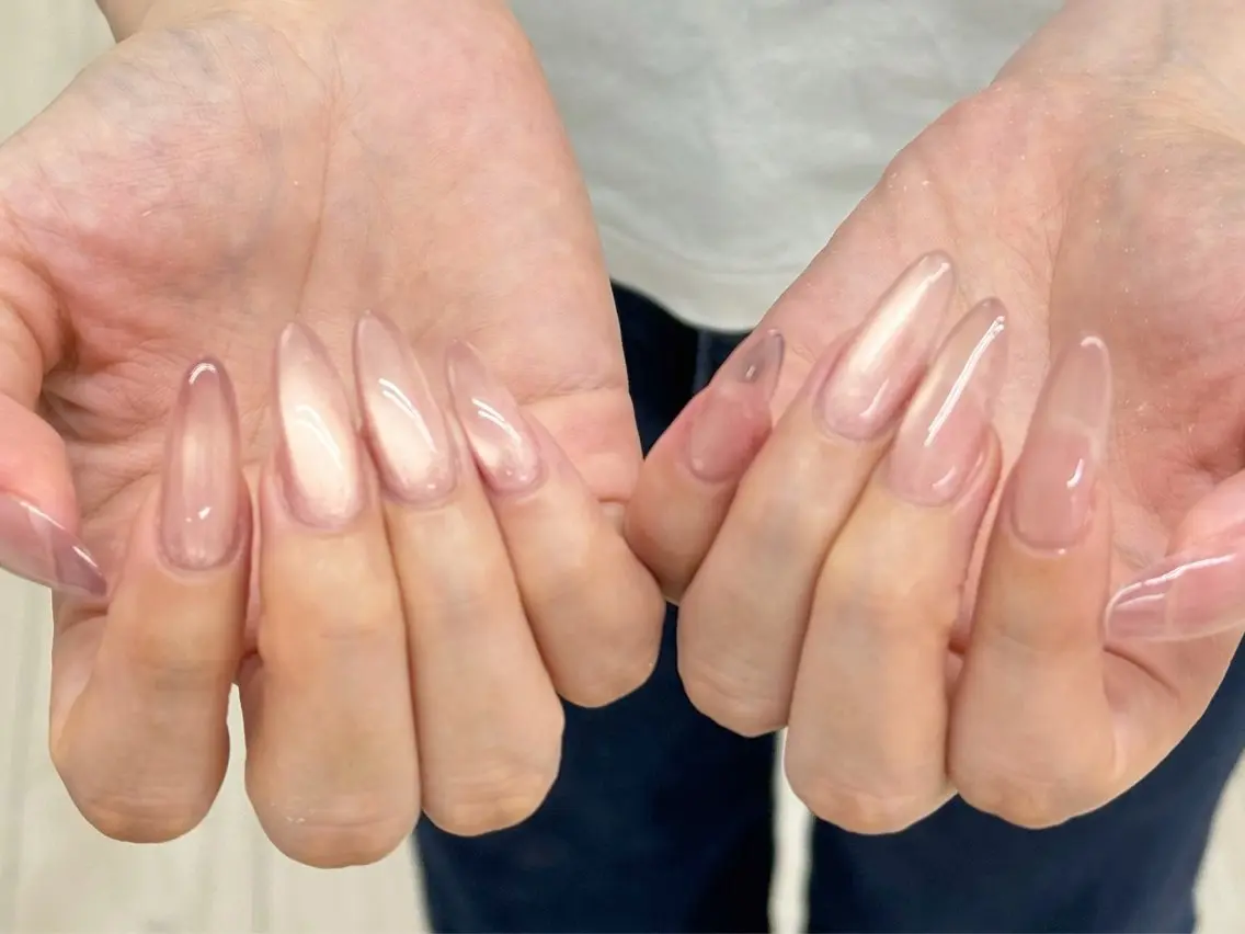 ネイル 長さ出し フットネイル ジェルネイル マグネットネイル 持ち込み ハンドネイル ハンドケア Ocean Nailのネイルデザイン