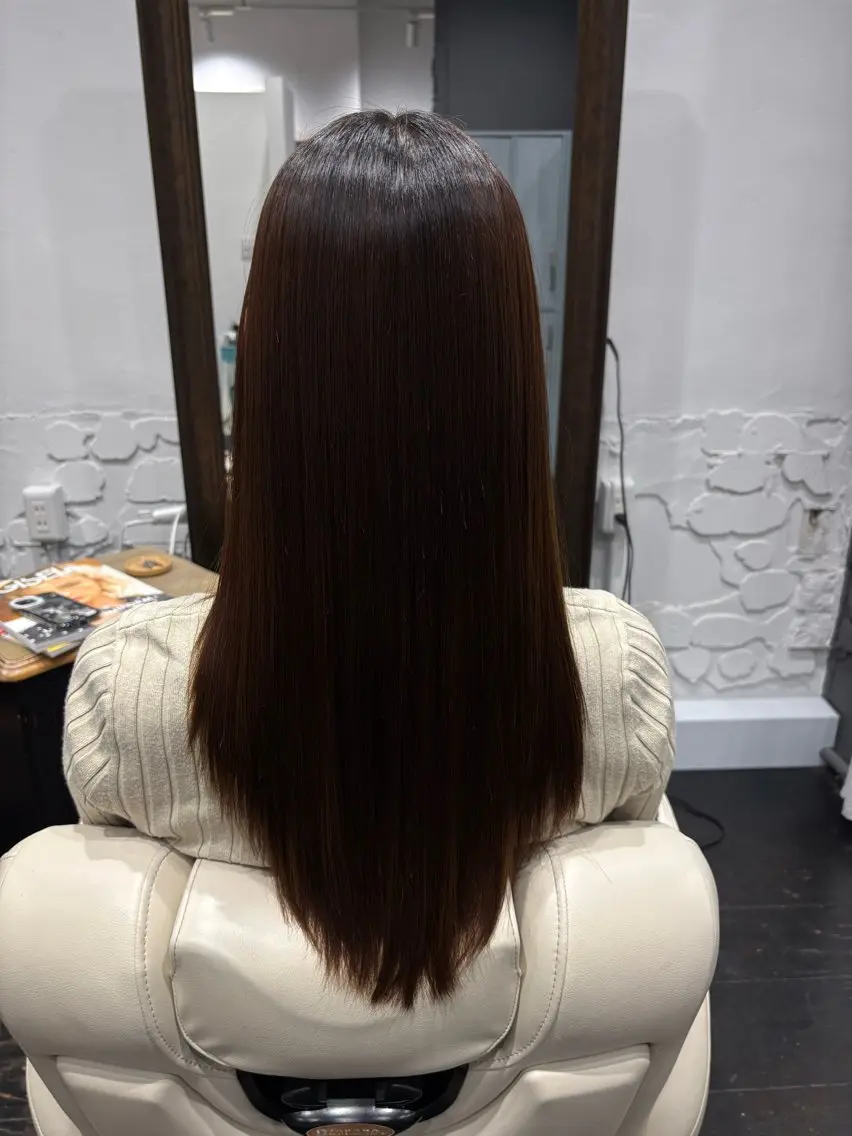 ロング パーマ 縮毛矯正 ヘッドスパ こと/都島 /ARCOIRISのヘアスタイル