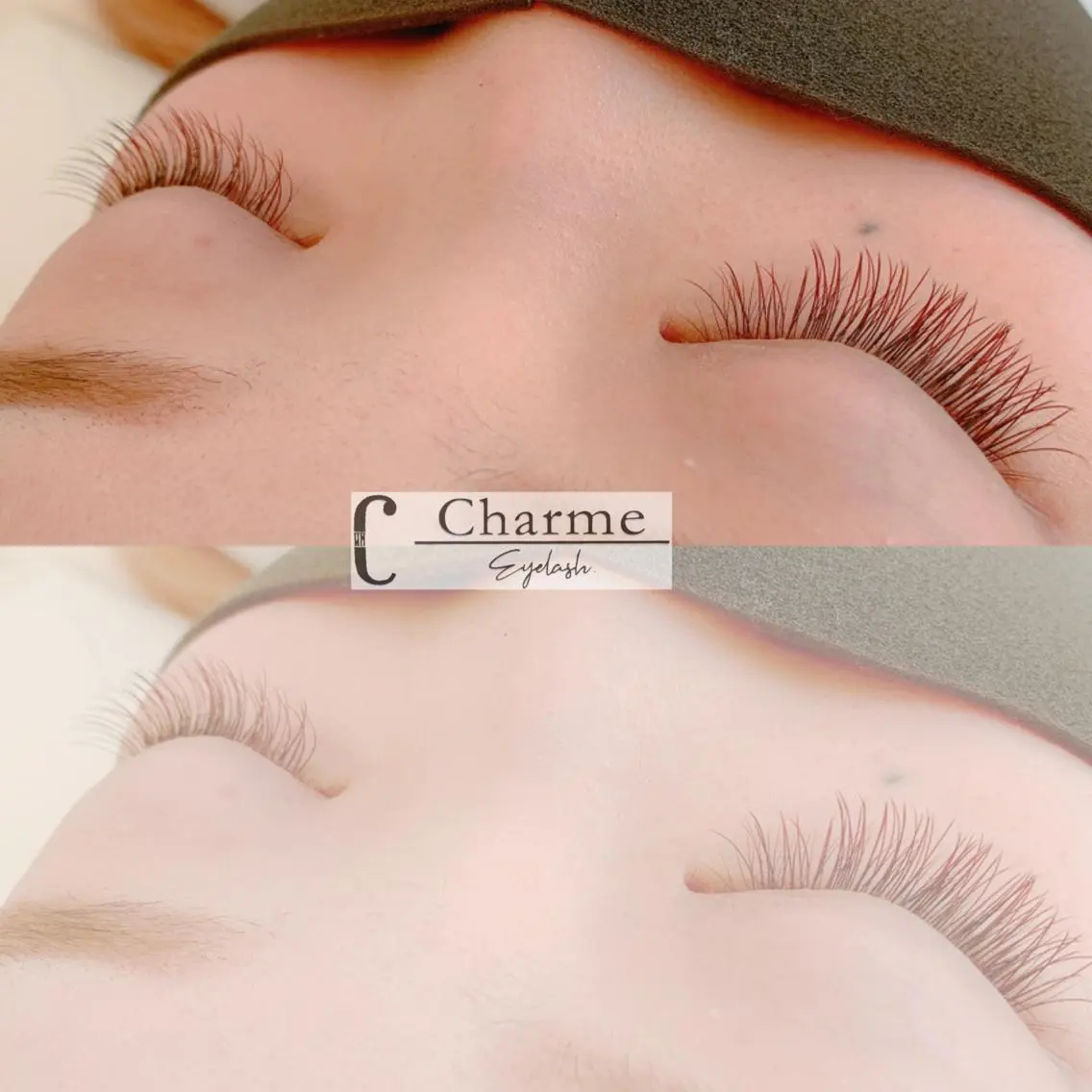 マツエク・マツパ カラーマツエク フラットラッシュ マツエク 【Charme 】 シャルムのマツエク・マツパデザイン