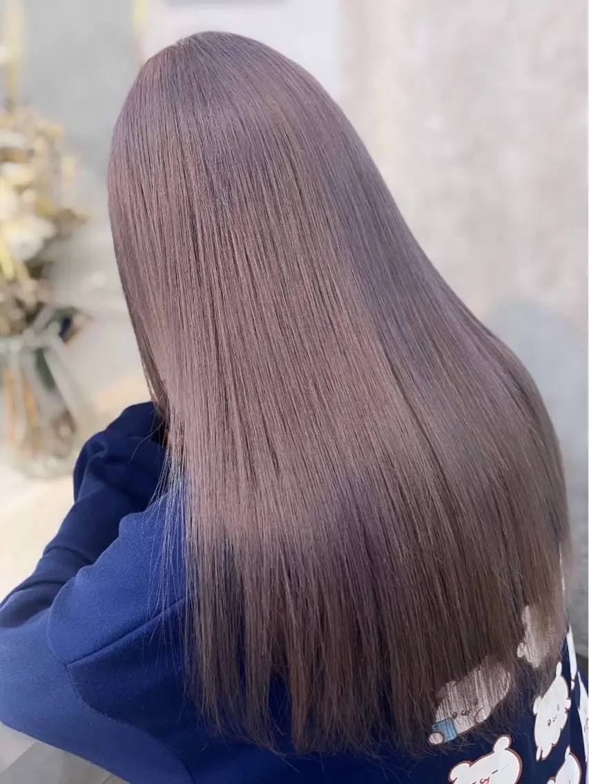 ロング カラー ‪💄心 葉/大宮 /ワンカラー🖤のヘアスタイル
