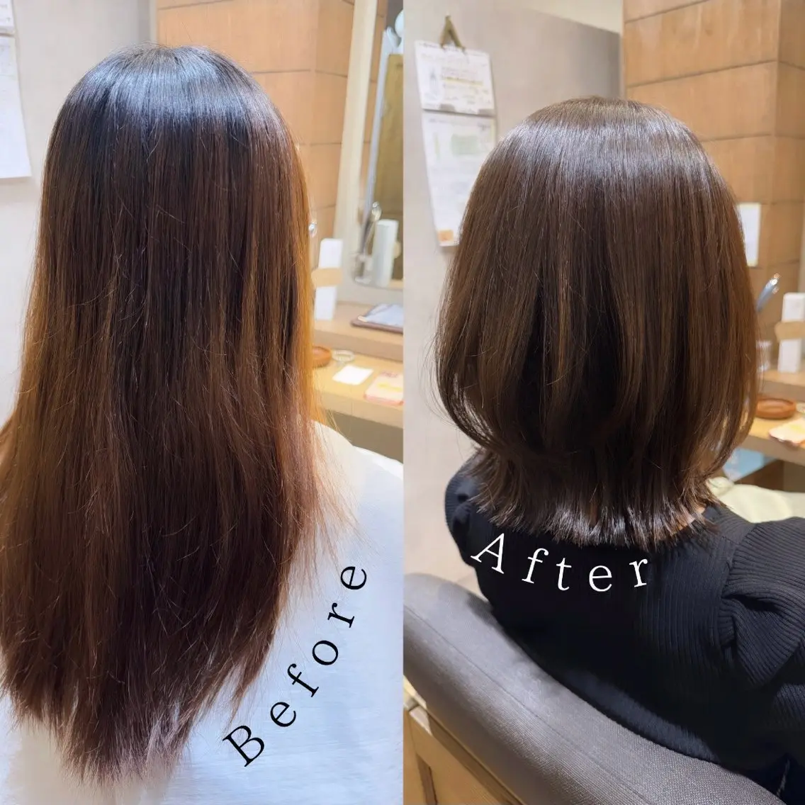 ミディアム レイヤーカット Lirino.Co RINKAのヘアスタイル