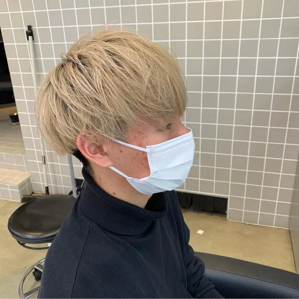 ショート カラー メンズ メンズパーマ特化 TAIGAのヘアスタイル