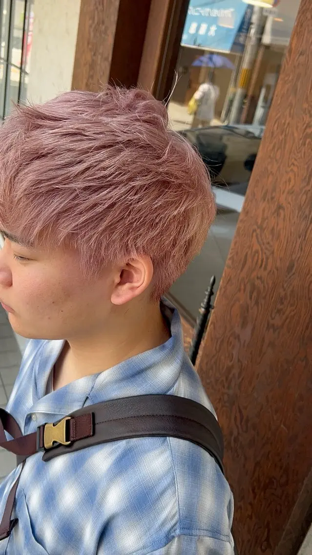 ショート カラー メンズ カット ヘアカラー MATSURI BASE.AWAJIのヘアスタイル