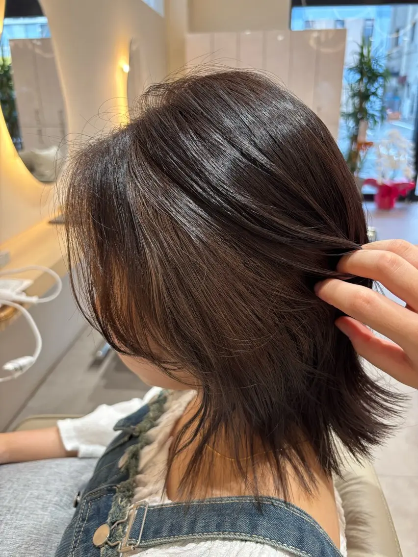 ミディアム 🫧Ayumu🫧 透明感カラー/春日のヘアスタイル