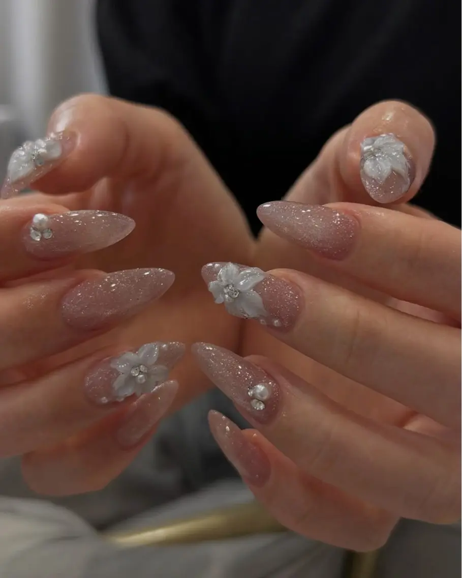 ネイル アートネイル 長さ出し フラッシュネイル ジェルネイル 韓国ネイル ハンドネイル Yuri.nail studioのネイルデザイン