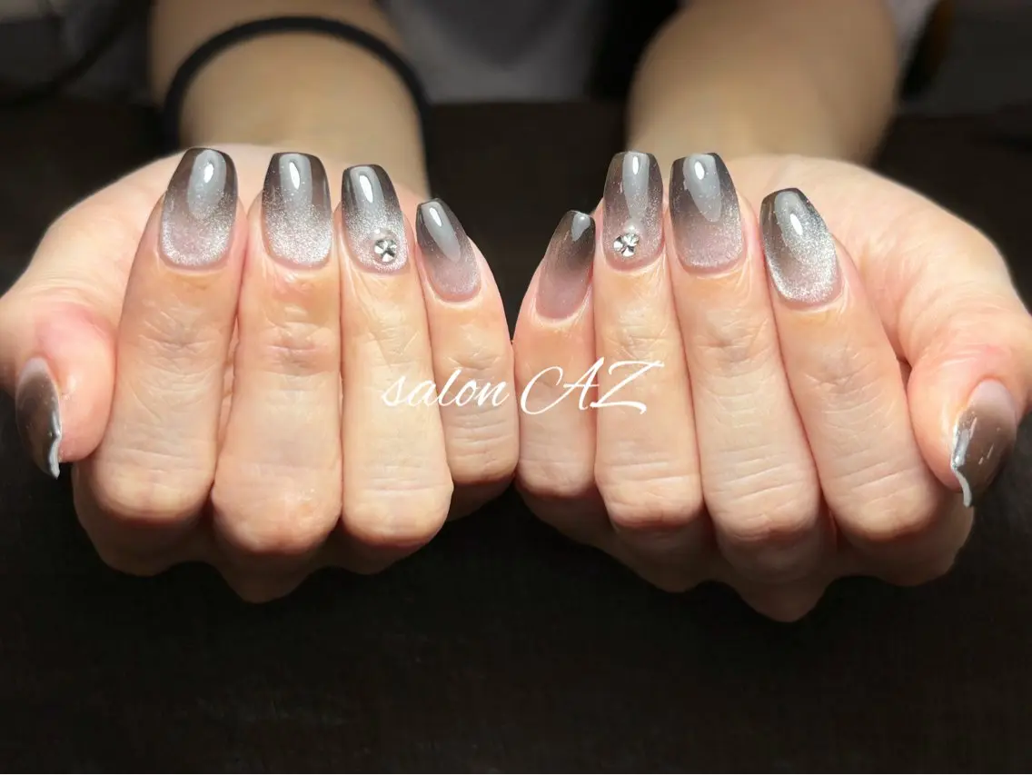 ネイル アートネイル 長さ出し フットネイル フレンチネイル ジェルネイル salon AZのネイルデザイン