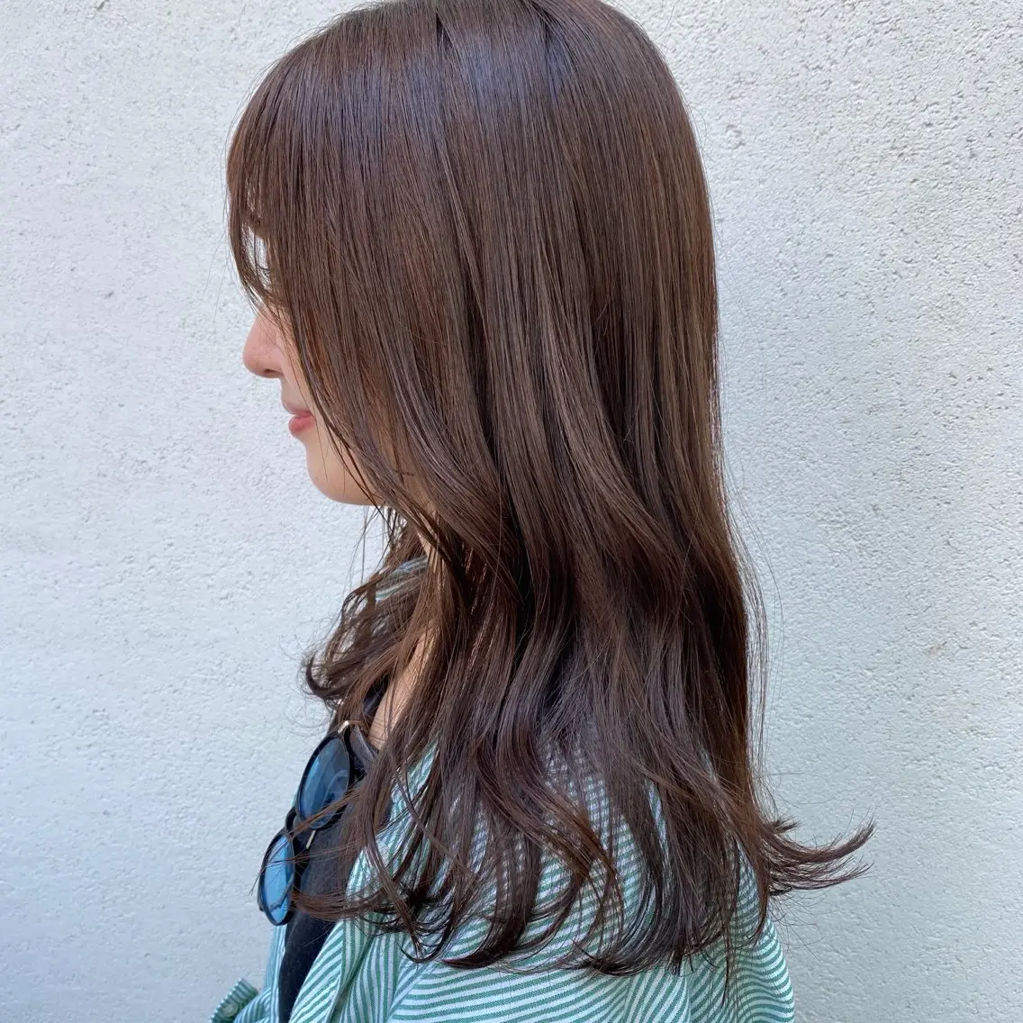 ロング カラー ヘアアレンジ ブラウンカラー HIBIKI / 透明感カラーのヘアスタイル