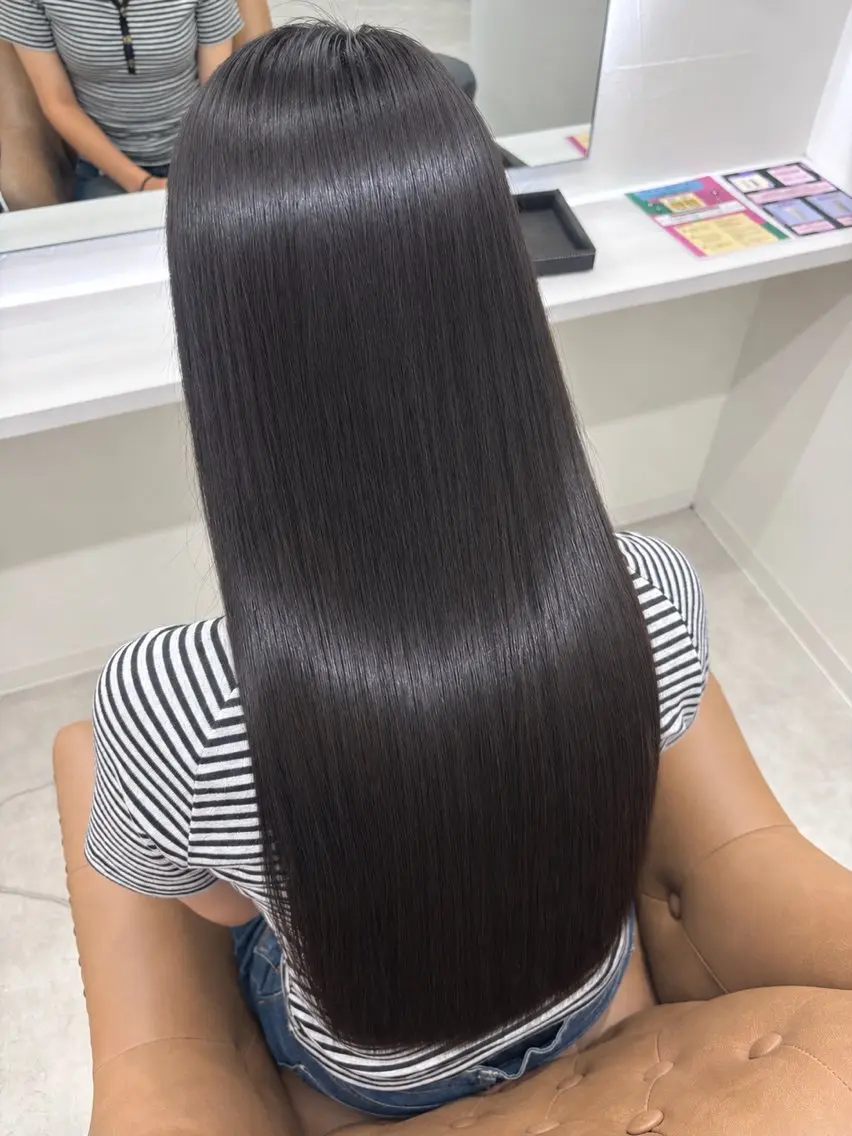 ロング カラー カット ヘアカラー トリートメント 小川 翠のヘアスタイル