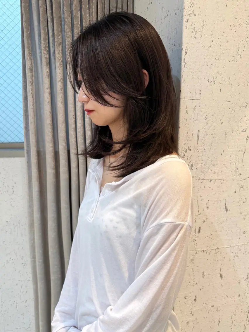 ミディアム カラー カット ヘアカラー トリートメント mai / linoah˚✧のヘアスタイル