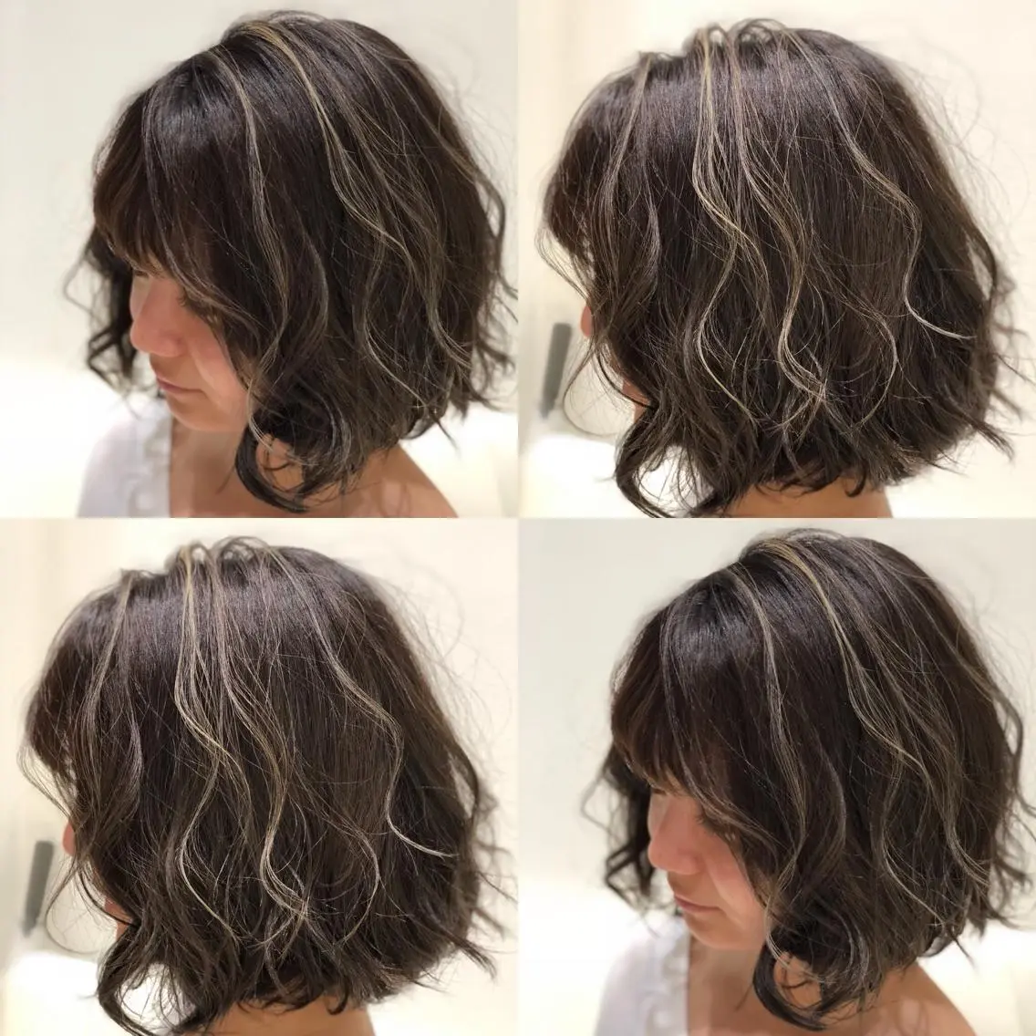 カラー ハイライトカラー ヘアカラー 河原町/艶髪/西田 晴香のヘアスタイル