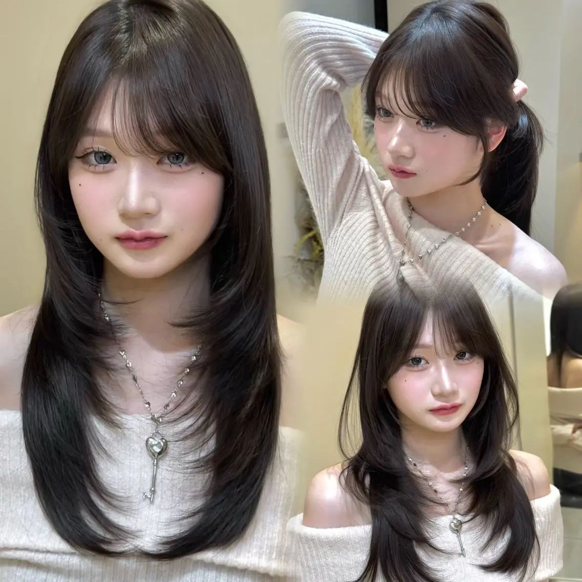 ロング amane🎀🐇⸒ レイヤー/艶カラーのヘアスタイル